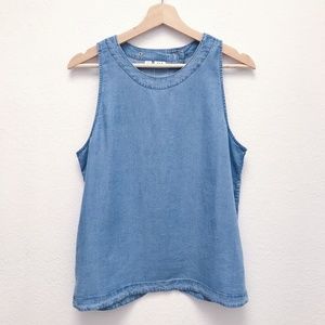 NWT Gap Denim Split-Back Tank